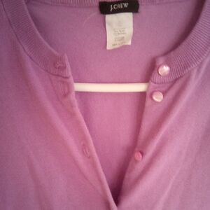 J. Crew Women's Soft Purple Cardigan